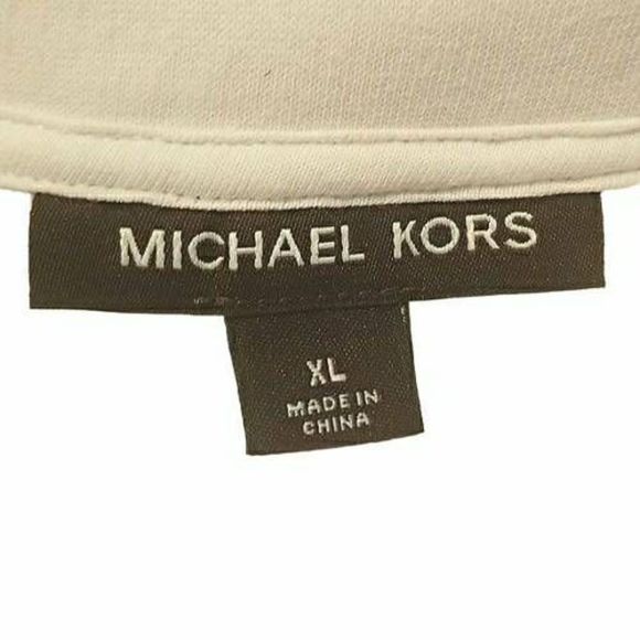 Michael Kors White Zipper Sweatshirt - XL - Picture 3 of 5
